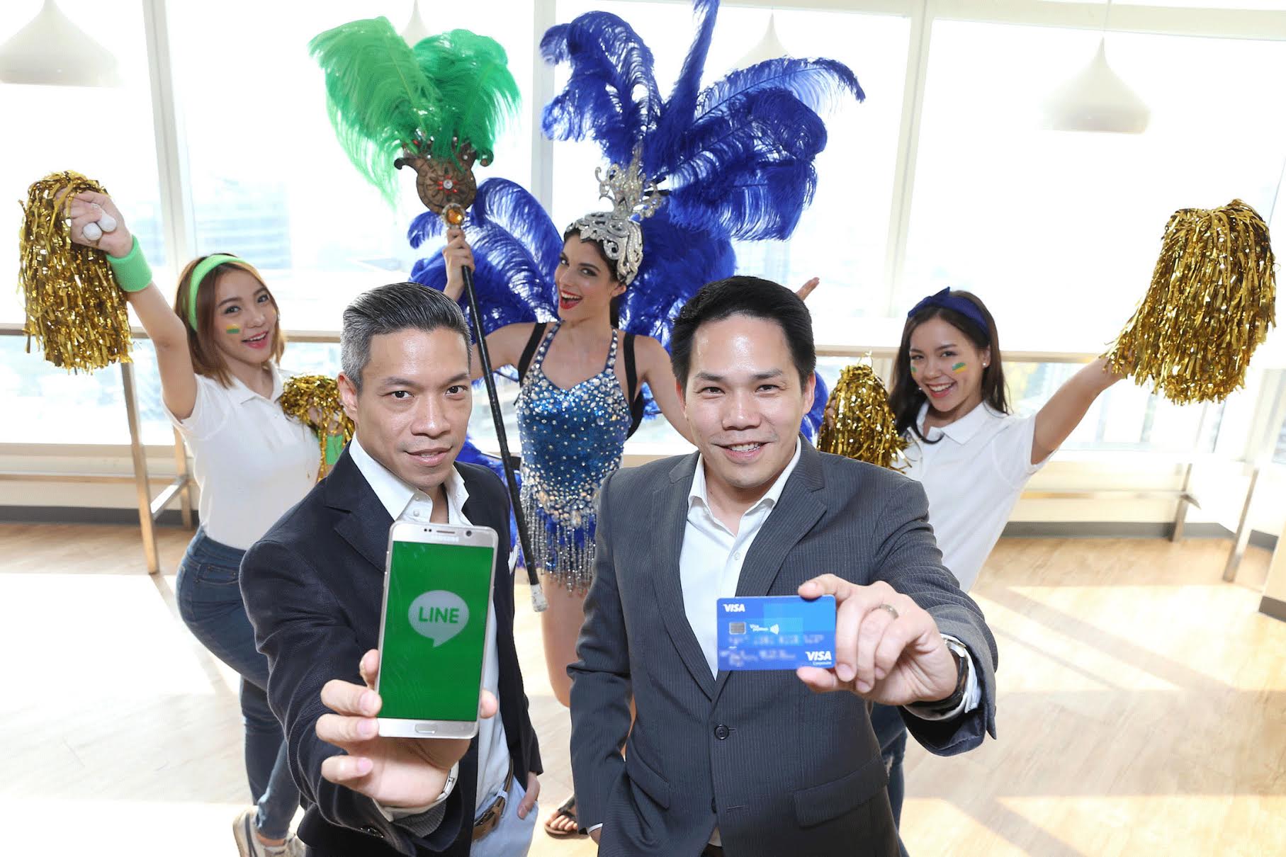 LINE จับมือ Visa ประกาศพันธมิตรทางการค้าประเดิมเปิดตัวแคมเปญแรก Visa LINE Go for Gold