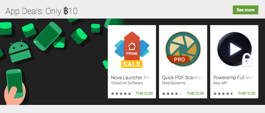 Google Play Days app sale