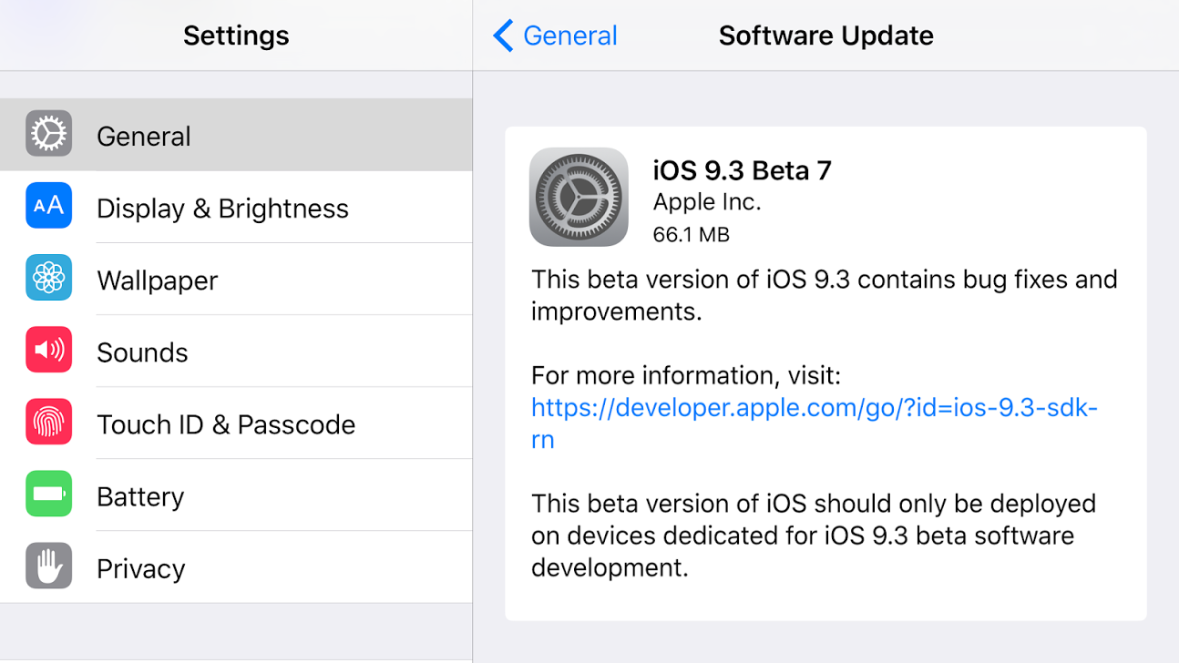 iOS9.3beta7