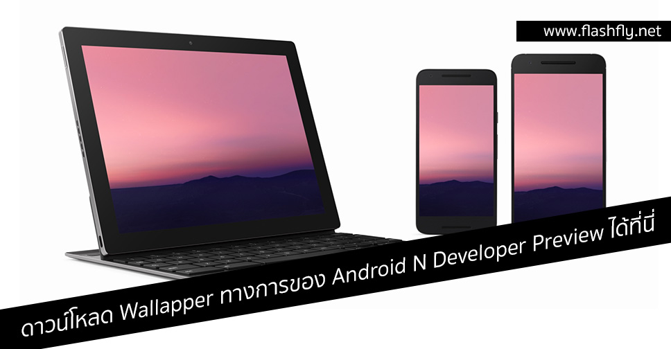 ดาวน์โหลด Wallapper ทางการของ Android N Developer Preview ได้ที่นี่