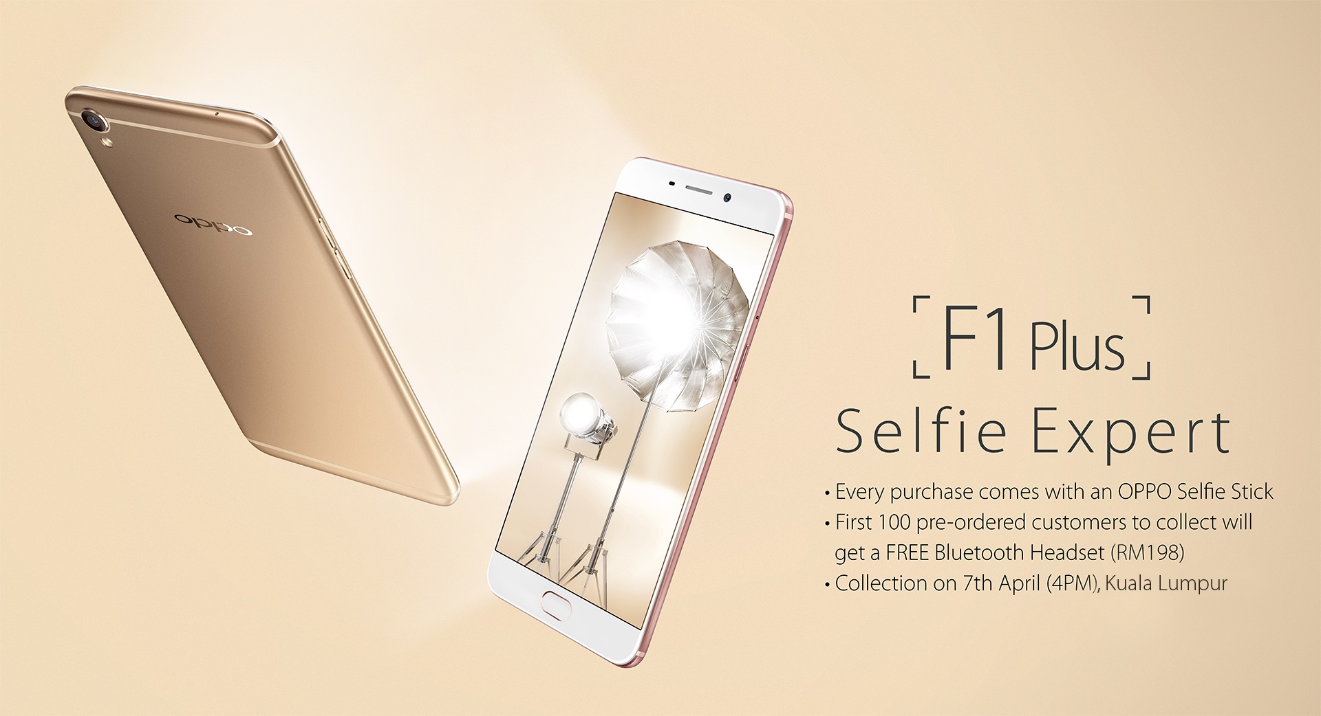 OPPO F1 Plus จอใหญ่ 5.5 นิ้วแรม 4GB กล้องหน้า 16 ล้านพิกเซล เปิดจองแล้ว