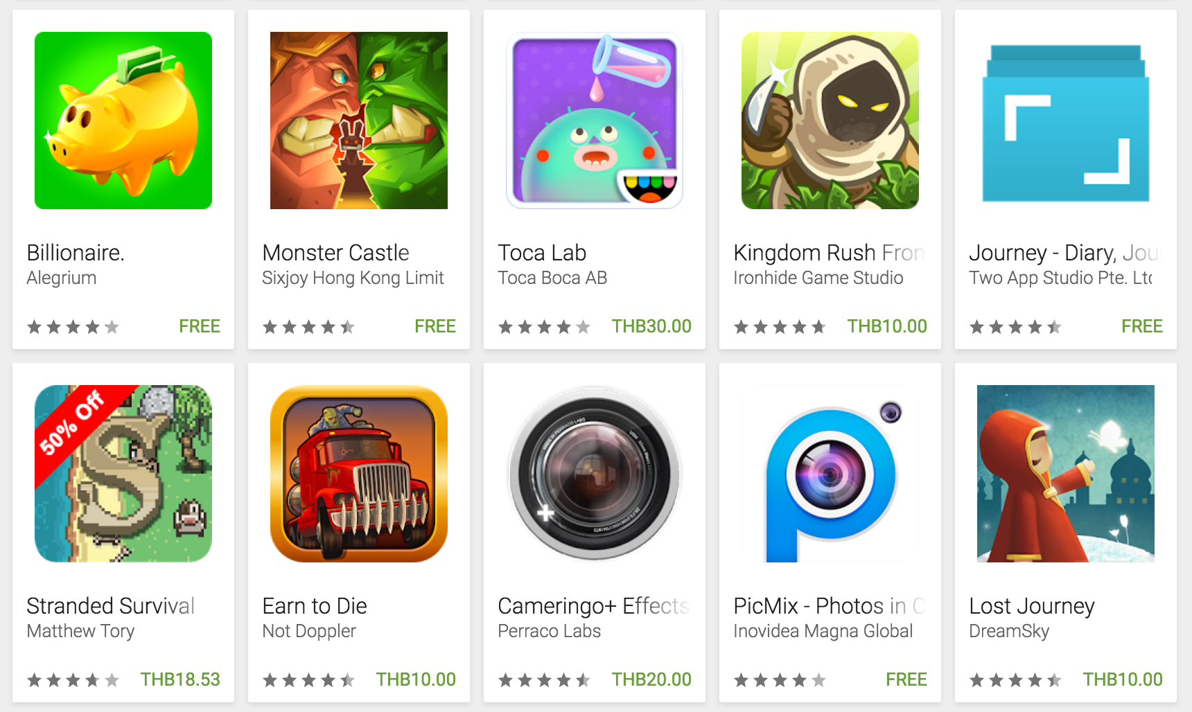 ลดหนักมาก!! 29 แอพและเกมบน Android ลดราคาพิเศษเริ่มต้นเพียง 10 บาทเท่านั้น