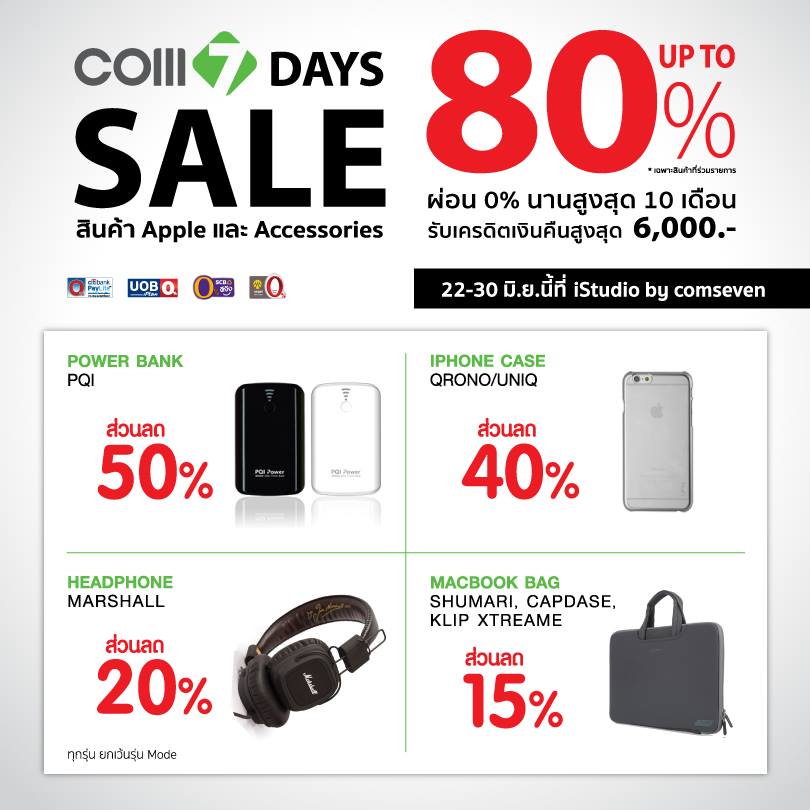 iPad mini ตัวโชว์ 4,900 บาทยังมี พร้อมชี้เป้า MacBook Air 13 นิ้วลด 7,000 บาท