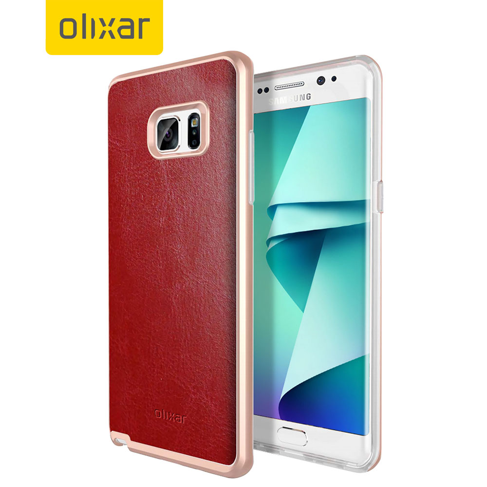 Samsung-Galaxy-Note-7-Olixar-Leather-Red