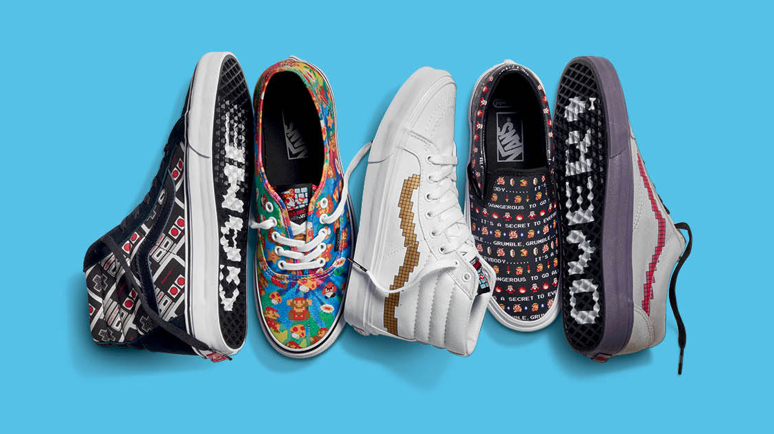 Vans วางจำหน่ายเสื้อผ้า รองเท้าลาย Nintendo Collection จากเกมดังในอดีตแล้ว