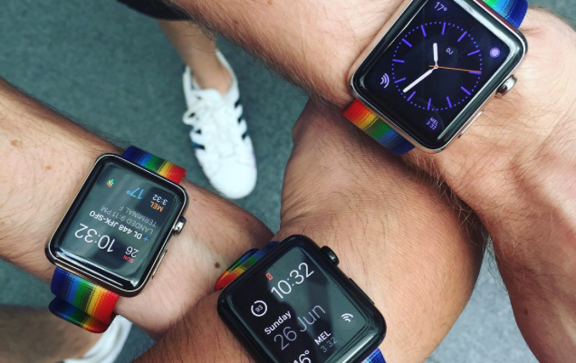 Apple แจกสาย Apple Watch สีรุ้งให้พนักงาน ฉลองกิจกรรม San Francisco Pride