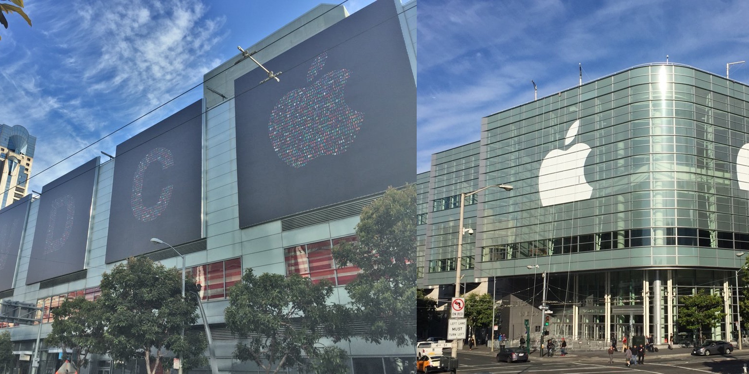 แอบส่อง Apple ตกแต่งสถานที่จัดงาน WWDC 2016 ทั้ง 2 แห่งที่ซานฟรานซิสโก