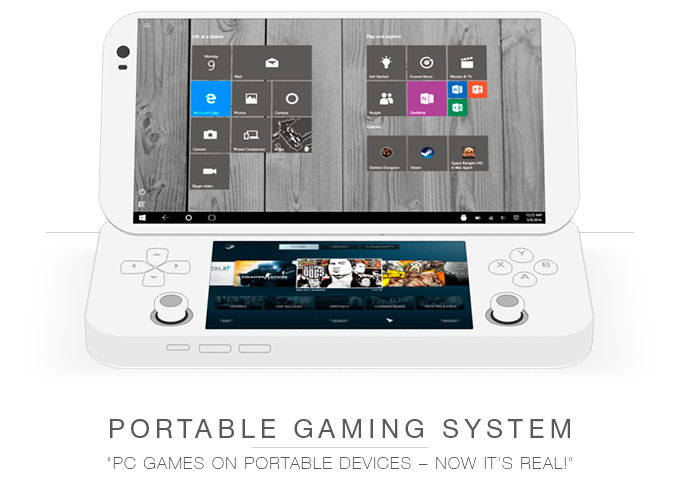 PGS คอนโซลพกพาสเปกเทพ ดีไซน์คล้าย Nintendo DS รันได้ทั้ง Windows และ Android