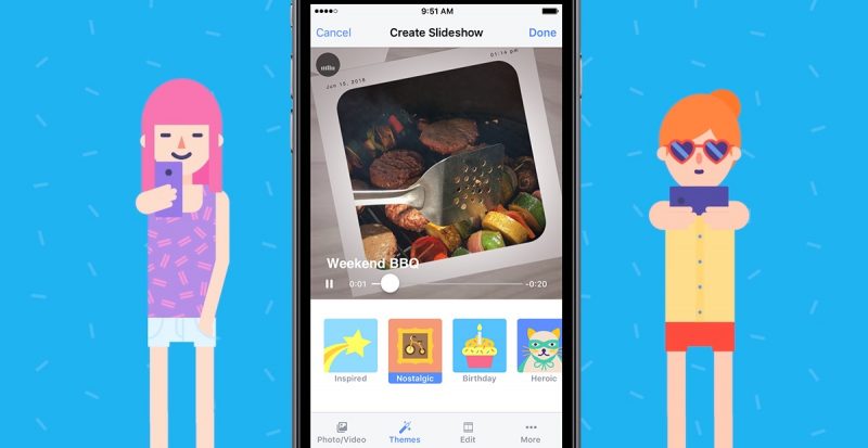Facebook เพิ่มฟีเจอร์ทำภาพสไลด์โชว์สุดง่าย ตัดหน้าฟีเจอร์ Memories ใน iOS 10