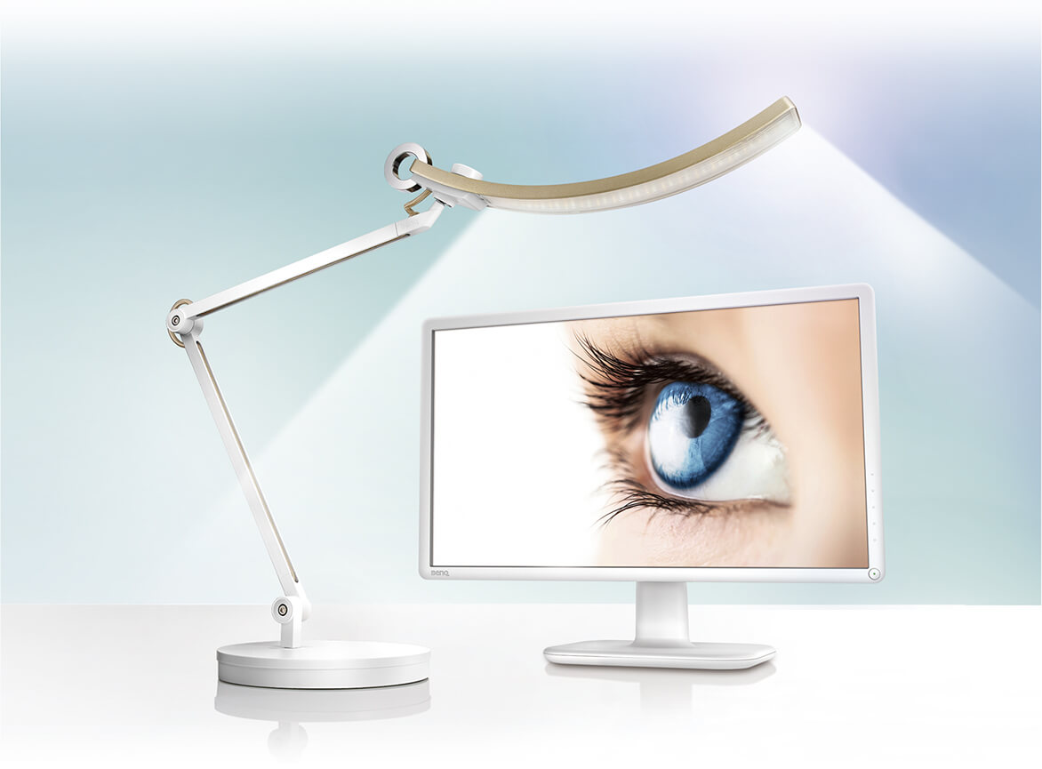 BenQ เปิดตัว BenQEye-care lamp WiT โคมไฟถนอมสายตาใช้กับจอคอมพิวเตอร์โดยเฉพาะ