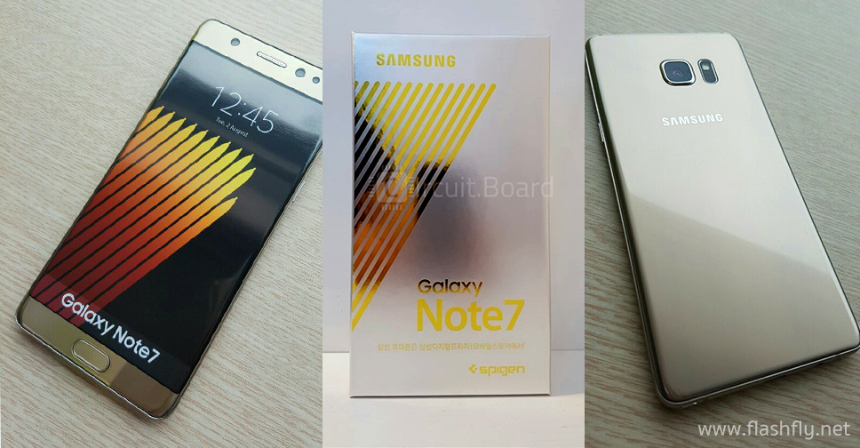 หลุดมาแล้ว!! Galaxy Note 7 ตัวเครื่องสีทองสุดงาม ก่อนงานเปิดตัวคืนนี้