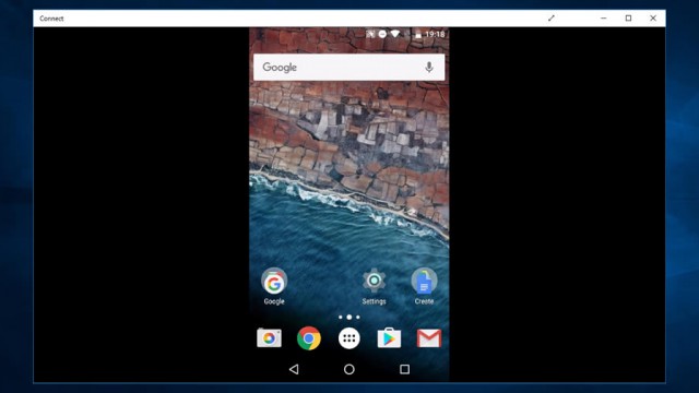 Windows 10 Anniversary Update Cast screen