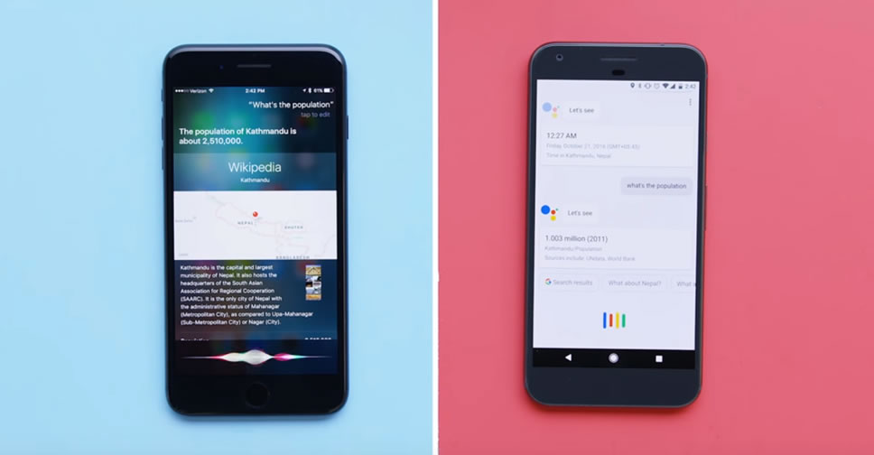 ชมคลิป!! เปรียบเทียบความสามารถ Siri กับ Google Assistant พบว่าตอบสนองการทำงานได้ใกล้เคียงกัน