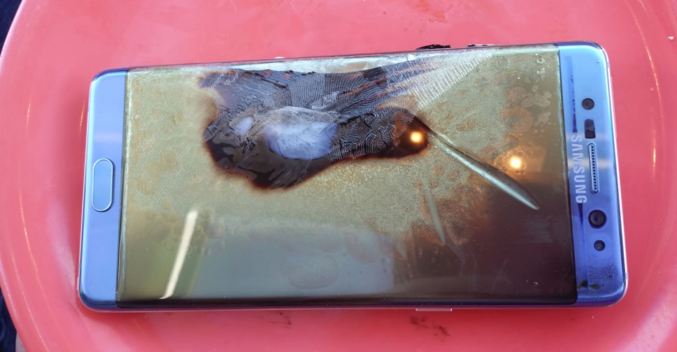 Samsung Galaxy Note 7 ล็อตใหม่เกิดลุกไหม้ในร้าน Burger King นับเป็นเครื่องที่ 2 ของเกาหลีใต้ (มีคลิป!!)