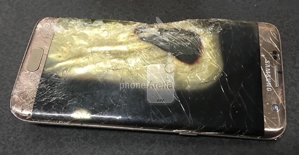 Samsung Galaxy S7 edge เกิดลุกไหม้ระหว่างชาร์จแบตฯ หลังจากใช้งานได้ 2 สัปดาห์