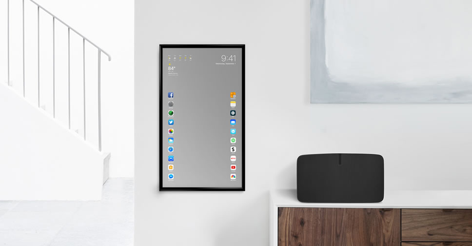 Apple Mirror กระจกอัจฉริยะ ทำงานบนพื้นฐาน iOS 10 ตอบสนองการใช้งานได้เหมือน iPhone ขนาดยักษ์