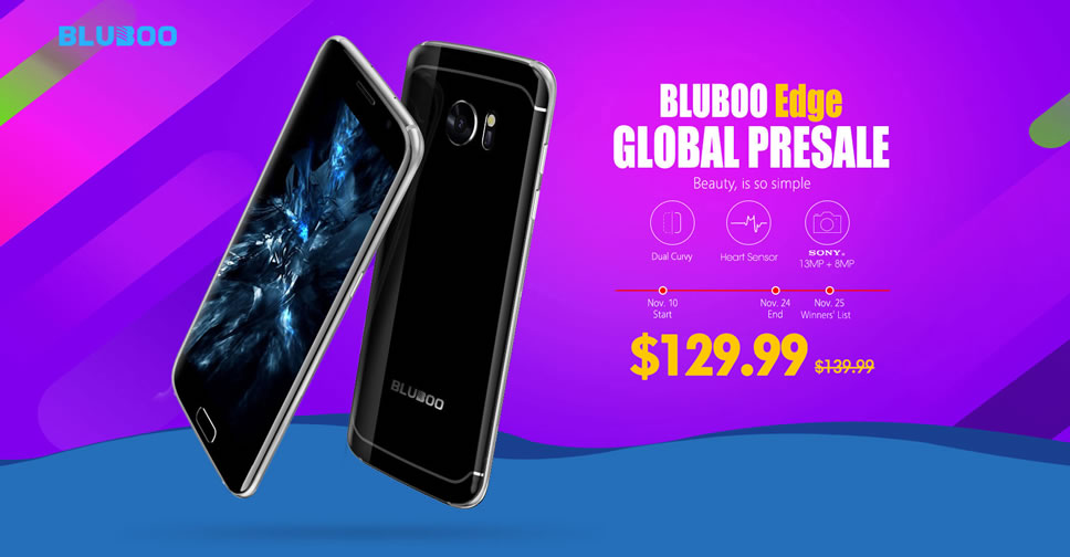 Bluboo Edge สมาร์ทโฟนขอบจอโค้งแบบ Galaxy S7 edge วางจำหน่ายในราคาไม่ถึง 5,000 บาท