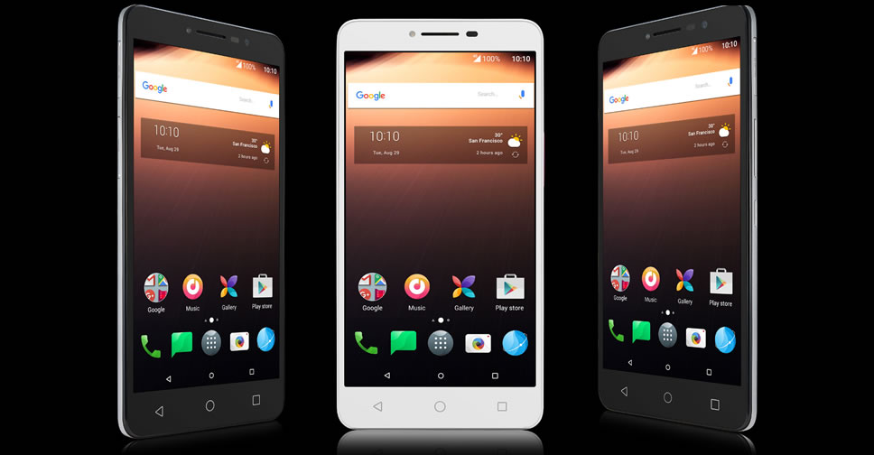 Alcatel A3 XL มากับ Android 7.0 Nougat จอแสดงผล 6 นิ้ว มีสแกนลายนิ้วมือ