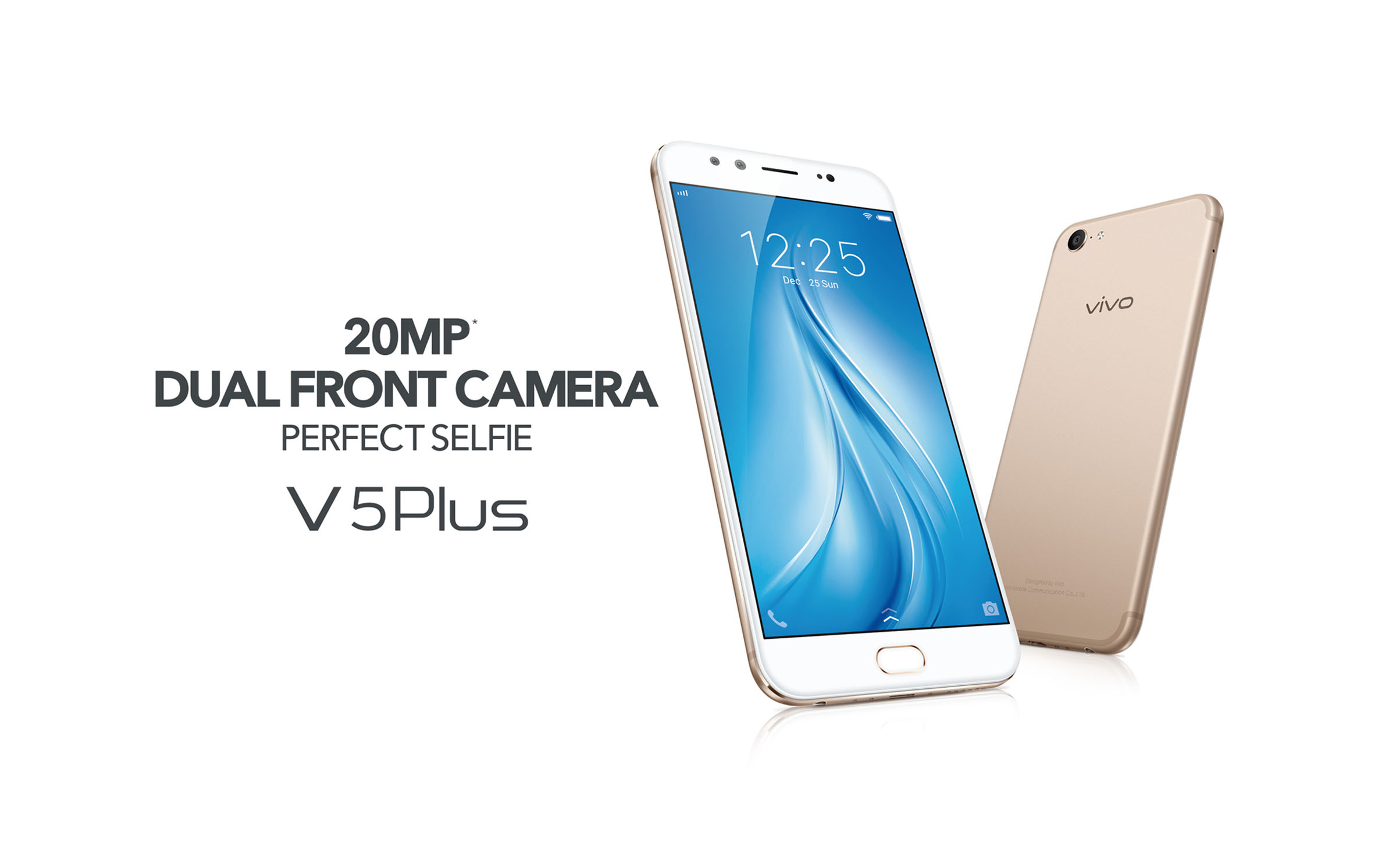 เปิดราคา VIVO V5PLUS สมาร์ทโฟนกล้องคู่หน้า 20 ล้านพิกเซลพร้อมไฟแฟลชในไทย 13,990 บาท