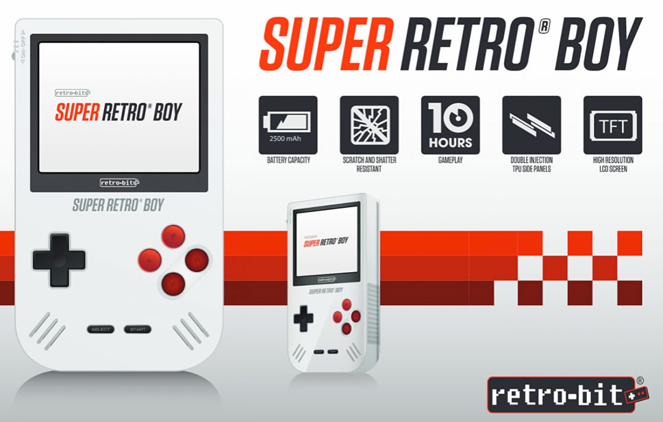 Retro-Bit ปลุกผี Game Boy เปิดตัวเครื่องเล่นเกมพกพา Super Retro Boy เล่นเกมของ  Game Boy ได้ทุกรุ่นราคา 2,860 บาท – Flashfly Dot Net