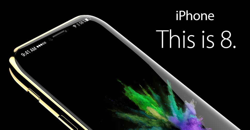อย่างสวย!! คอนเซ็ปต์ iPhone 8 ดีไซน์ไร้ขอบจอ มีสแกนม่านตา ปุ่มโฮมใหม่ รองรับ Apple Pencil