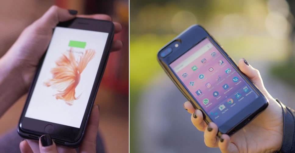 Eye เคสที่จะเปลี่ยน iPhone ให้กลายเป็น Android เพิ่มเมมได้ ใช้เป็น Power Bank ได้ รองรับการชาร์จไร้สายอีกด้วย ราคาราว 6,600 บาท