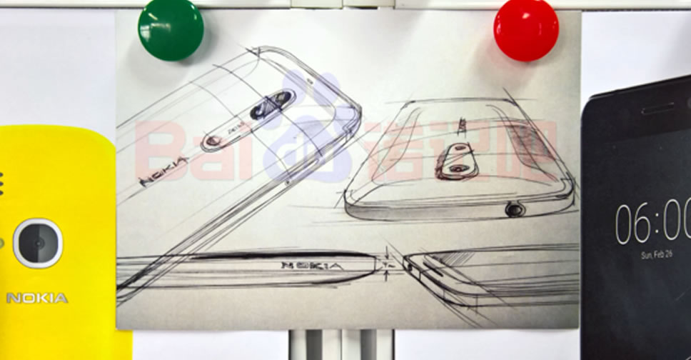เผยภาพสเก็ตช์ Nokia 7 และ Nokia 8 อาจใช้กล้อง Carl Zeiss แบบเลนส์คู่
