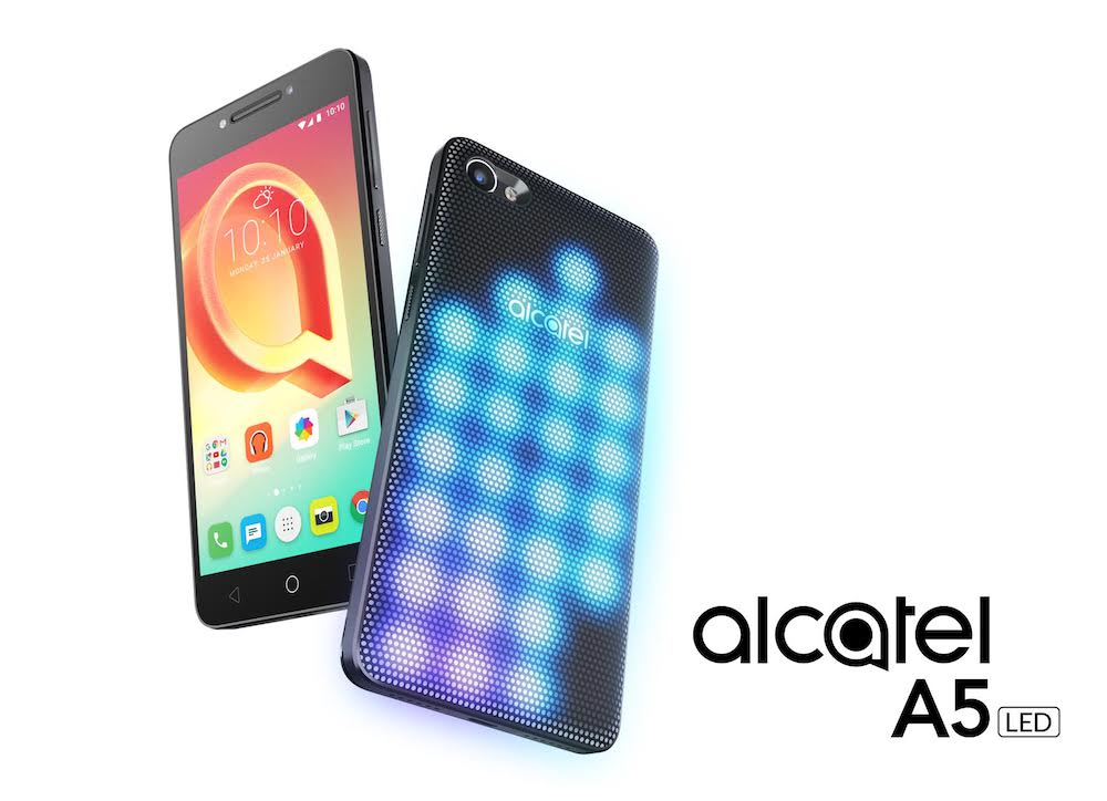 Alcatel เปิดตัว A5 LED สมาร์ทโฟนรุ่นแรกของโลกที่ฝังหลอดไฟ LED ไว้ในฝาหลัง