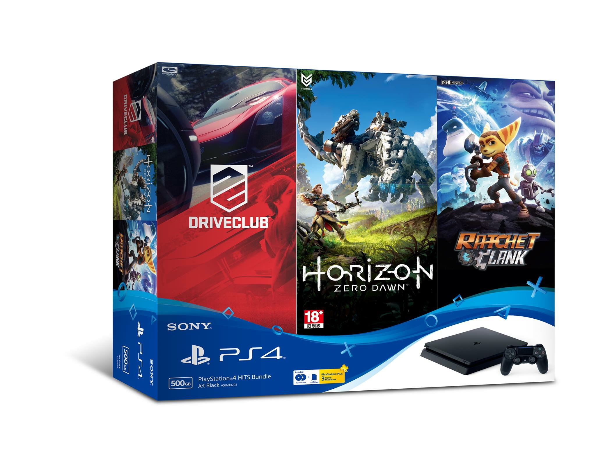 ยิ่งกว่าคุ้ม!! ชุด PlayStation 4 HITS Bundle มาพร้อม 3 เกมดัง Horizon Zero Dawn ,DRIVECLUB และ Ratchet & Clank แค่ 12,990 บาท
