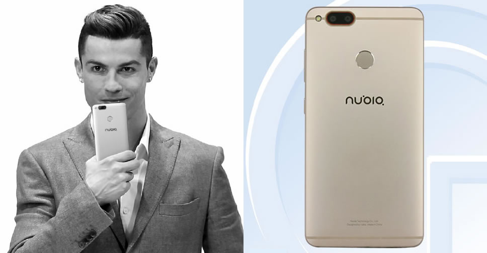 Cristiano Ronaldo ได้จับสมาร์ทโฟนรุ่นใหม่ Nubia Z17 Mini ก่อนเปิดตัว 6 เมษายนนี้