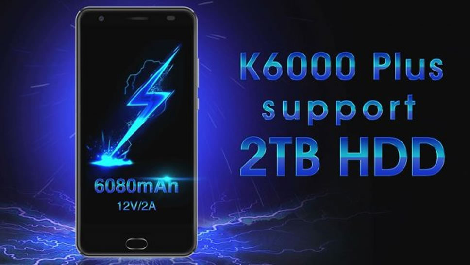 Oukitel K6000 Plus รองรับ External Harddisk ความจุถึง 2TB มาพร้อมแบตเตอรี่ 6080mAh