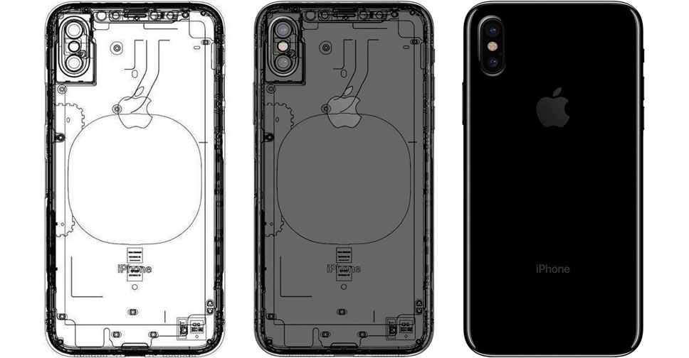 หลุดอีก!! แผนผังดีไซน์ iPhone 8 ยืนยันใช้กล้องเลนส์คู่ รองรับอุปกรณ์ชาร์จไร้สาย
