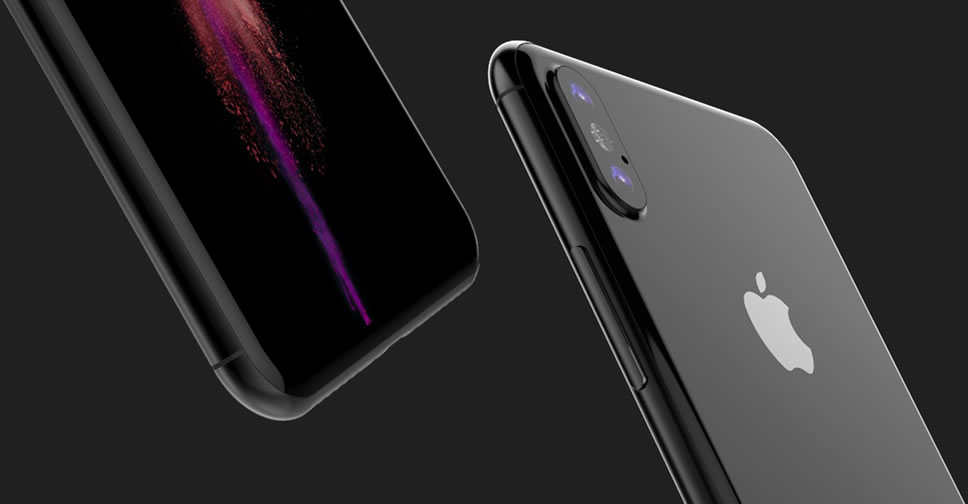 ชมคอนเซ็ปต์ iPhone 8 ชุดล่าสุดจาก Benjamin Geskin มาในสีดำ Jet Black ใช้กล้องเลนส์คู่ วางแนวตั้ง