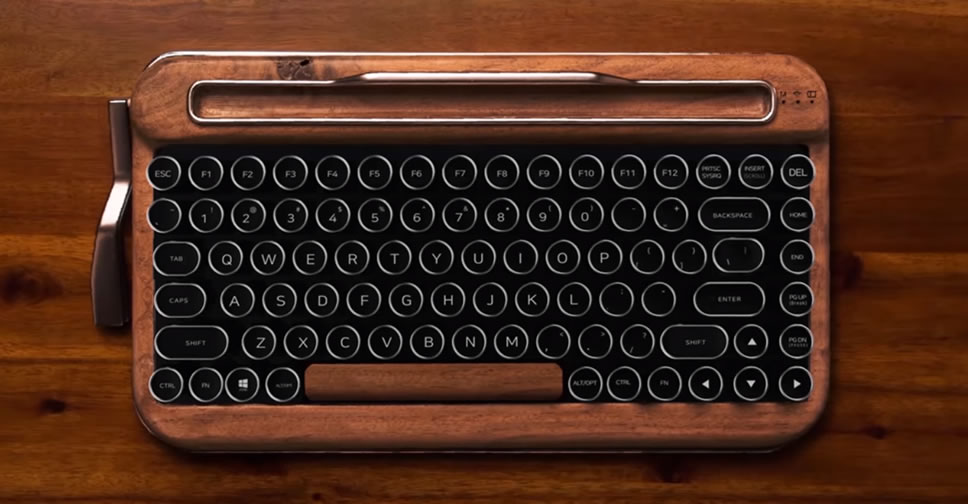 สุดคลาสสิค!! Penna – Retro Bluetooth Keyboard ดีไซน์เหมือนเครื่องพิมพ์ดีดสมัยก่อน
