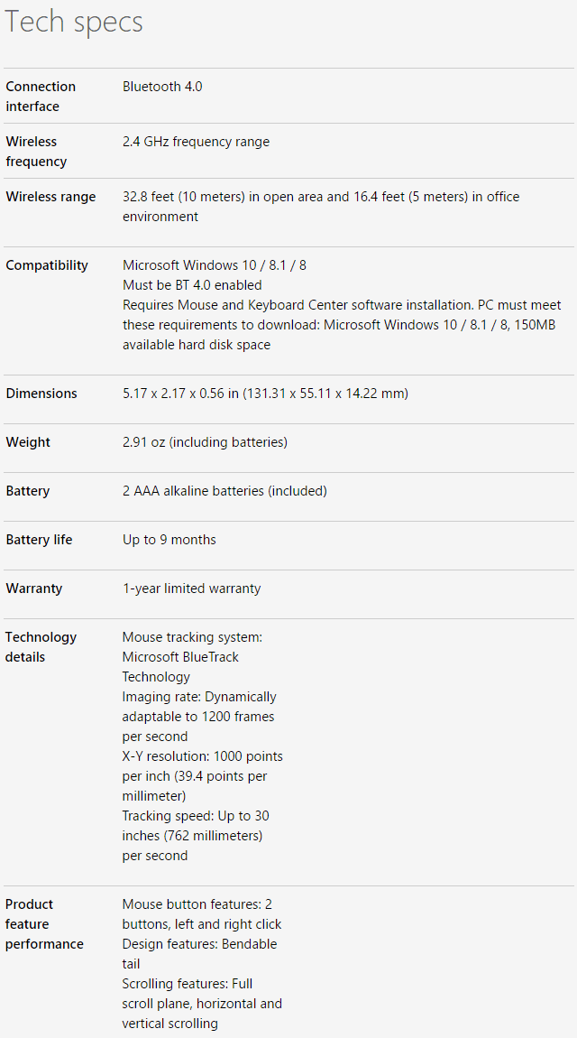 Surface-Arc-Mouse-Spec