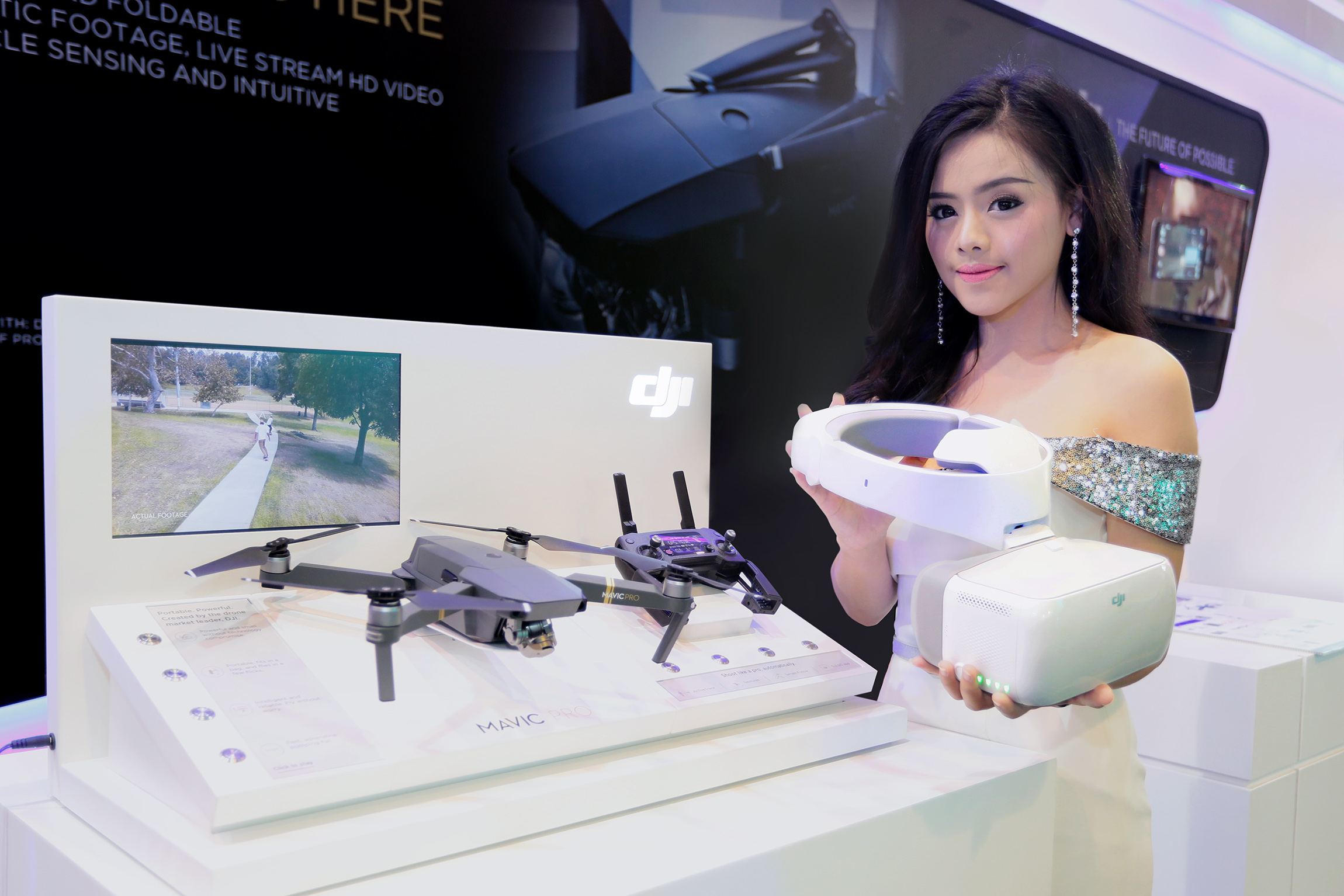 ซินเน็คฯ เปิดมิติใหม่แห่งการบังคับโดรนด้วย DJI GOGGLES แว่น VR แสดงภาพสดจริงจากโดรน