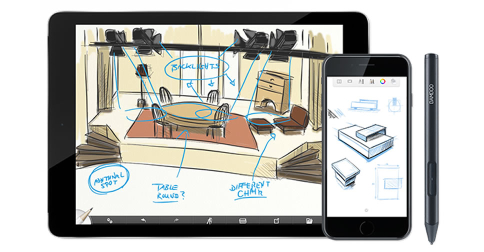 Wacom แนะนำ Bamboo Sketch ปากกา Stylus สำหรับวาดเขียนบน iPhone และ iPad