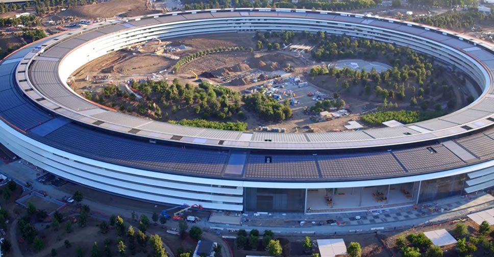 ชมความคืบหน้าล่าสุดของงานก่อสร้าง Apple Park พบหอประชุม Steve Jobs Theater ใกล้เสร็จแล้ว