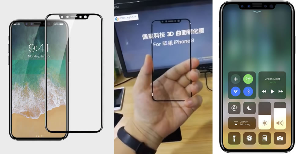 กะจกนิรภัยสำหรับ iPhone 8 ถูกผลิตออกมาแล้ว เผยดีไซน์ด้านหน้าของ iPhone 8 อย่างชัดเจน