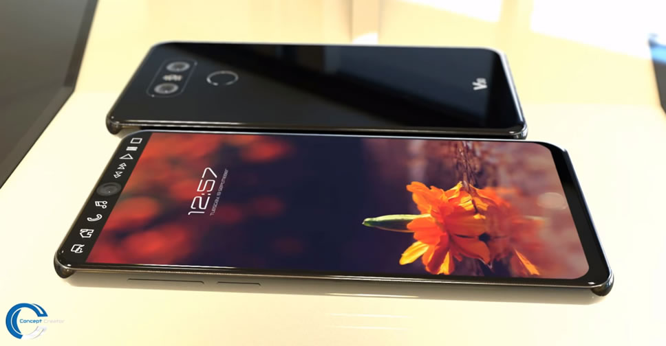 ชมคอนเซ็ปต์ LG V30 ดีไซน์ไร้ขอบ มาพร้อมกล้องเลนส์คู่ และจอแสดงผลที่สอง