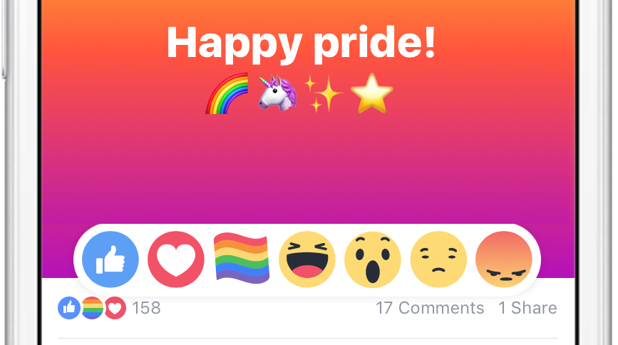 วิธีการเปิดใช้งานไอคอนพิเศษ Reaction ธงสีรุ้งใน Facebook ฉลองเดือนแห่งความหลากหลายทางเพศ