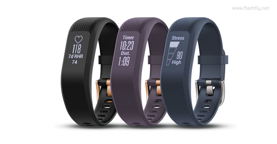 GARMIN เผยโฉม vivosmart 3 สายรัดข้อมือเพื่อสุขภาพกันน้ำลึก 50 เมตร วัดชีพจร และวัดระดับความเครียดได้