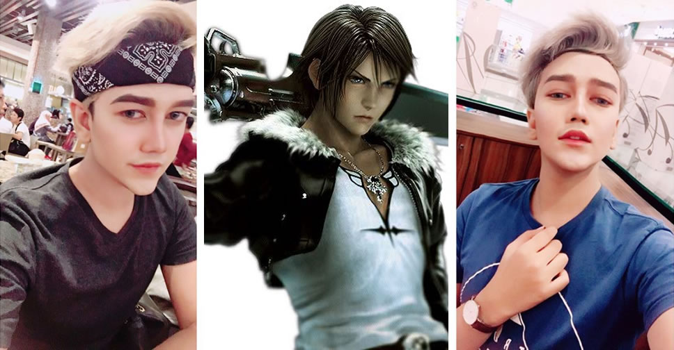 หนุ่มมาเลเซียทุ่มเงิน 1.5 ล้านบาท เปลี่ยนหน้าตัวเองให้เหมือน Squall Leonhart ตัวละครใน Final Fantasy
