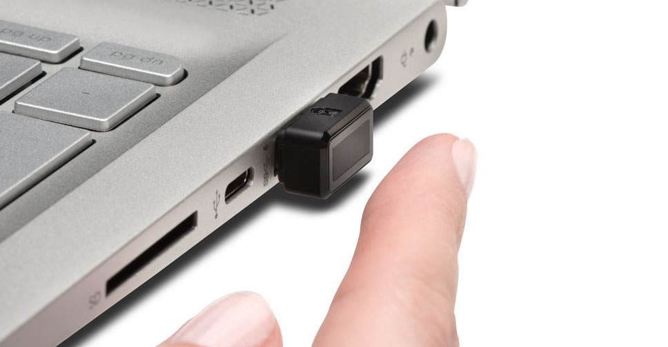 Kensington VeriMark Fingerprint Key เซ็นเซอร์สแกนลายนิ้วมือแบบ USB สำหรับแล็ปท็อป