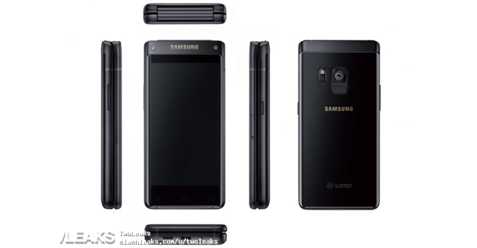 Samsung SM-W2018 สมาร์ทโฟนเรือธง ดีไซน์ฝาพับ ถูกปล่อยภาพหลุดออกมาแล้ว