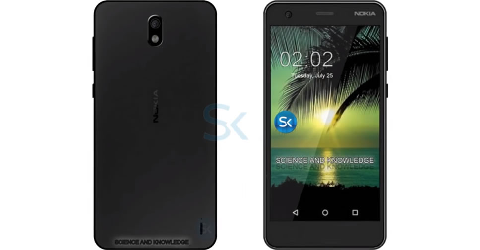 ชมภาพเรนเดอร์ Nokia 2 หน้าจอ 4.5 นิ้ว HD กล้องดิจิตอล 8 ล้านพิกเซล Android 7.1 Nougat ราคาสุดประหยัด