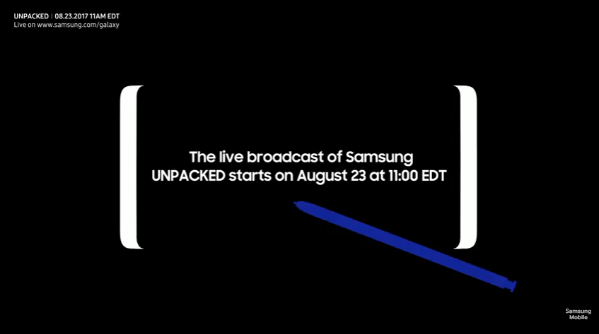 ชมสดงานเปิดตัว Samsung Galaxy Note 8 เวลาไทย 22.00 น.ส่งตรงจากนิวยอร์กได้ที่นี่
