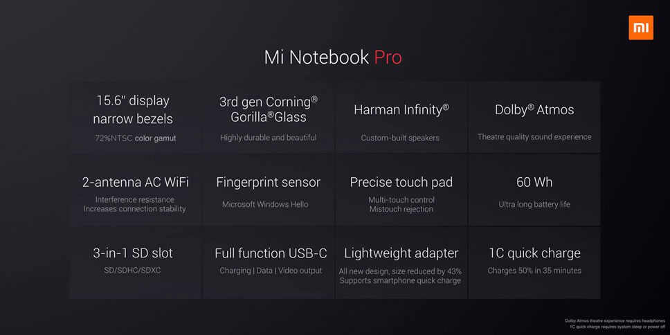 Xiaomi-Mi-Notebook-Pro-Spec