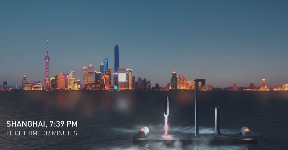 SpaceX นำเสนอการเดินทางด้วยจรวด BFR สามารถพาผู้โดยสารเดินทางจากกรุงเทพไปดูไบ ในเวลาเพียง 27 นาที