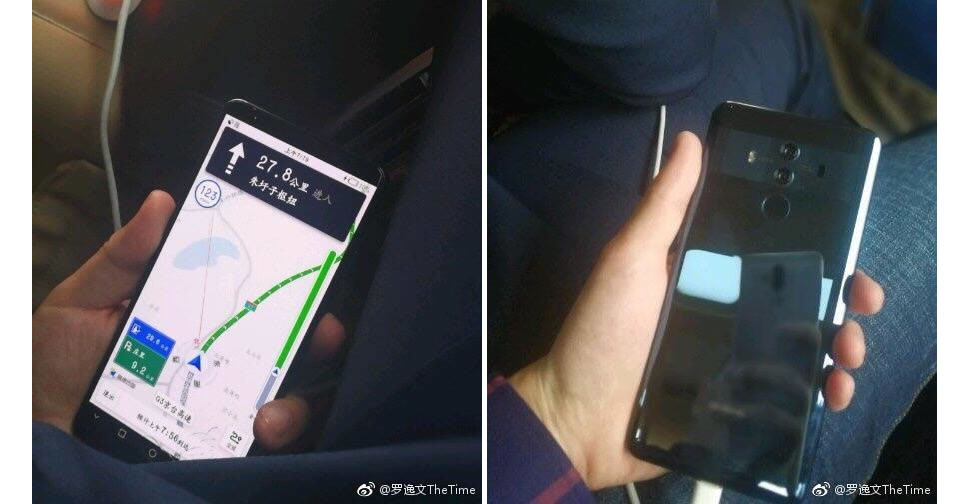 เผยภาพเครื่องจริงของ Huawei Mate 10 Pro ขณะเปิดใช้งาน ยืนยันแผงหลังใช้วัสดุกระจก